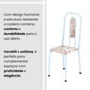 Ver imagem 5 de Cadeiras para Sala de Jantar 6 Unidades Lívia Branco/Botanic Bege