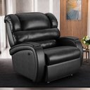 Ver imagem 6 de Poltrona do Papai Sala de Cinema Reclinável Kylie Power Elétrica Massagem USB PU Preto Brilho G23 Gr