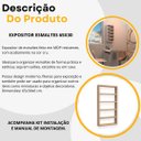 Ver imagem 3 de Nicho Expositor Esmalte Manicure com 5 Prateleiras Cru