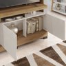 Estante Para TV 55 Polegadas Idealle Buriti Off White - Caemmun - 4
