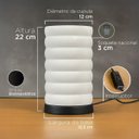 Ver imagem 4 de Abajur Luminária de Mesa Moderno Bolha com Cúpula 3d Decoração Iluminação Casa Sala Quarto