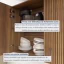 Ver mais imagens de Cozinha Completa Modulada 4 Peças 6 Portas 4 Gavetas com Rodapé Norten