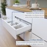 Cozinha Completa Modulada 4 Peças 6 Portas 4 Gavetas com Rodapé Norten - 12