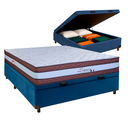 Ver imagem 1 de Cama Box Bau Blindado Casal + Colchão Molas Ensacadas Legaccy Paropas