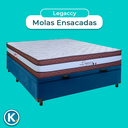 Ver imagem 4 de Cama Box Bau Blindado Casal + Colchão Molas Ensacadas Legaccy Paropas
