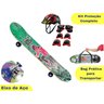 Skate Infantil Radical Menino Iniciante Menina Kit Proteção - 2