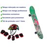 Skate Infantil Radical Menino Iniciante Menina Kit Proteção - 3
