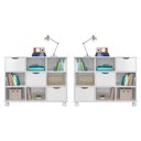 Ver imagem 1 de 2 Nichos Organizadores Com Rodízios Toys 3 Gavetas Branco