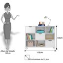 Ver imagem 2 de 2 Nichos Organizadores Com Rodízios Toys 3 Gavetas Branco