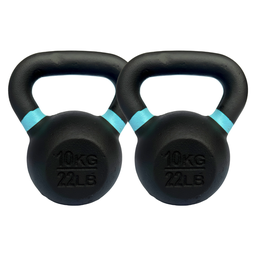 Fit Kit 2x Kettlebell Peso com Alça - 10 Kg - 2