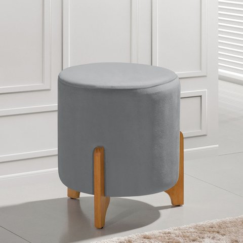 Puff Banqueta Luxor Decorativo Veludo Sala Quarto Novidade