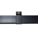 Ver imagem 5 de Porta de Correr Verniz com Kit Alumínio Preto - 210x60
