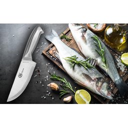 Atacado 12 Und Facas Profissional Inteiriça 26,5cm em Aço Inox Linha Texa N6 - 5