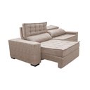 Ver mais imagens de Sofá Retrátil e Reclinável 2,15m Cama inBox Big Star com SoftGel D40 Velupluma Bege