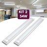 Kit 2 Luminaria Tubular Led Slim 54w 120cm 6500k Branco Frio Bivolt 110v/220v - 8