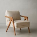 Ver imagem 1 de Poltrona Aurora Monalisa Linho Premium - Bege