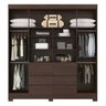 Guarda-roupa Casal 4 Portas Touch Móveis Cádis - 4