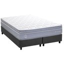 Ver imagem 1 de Conjunto Box Queen: Colchão Molas Herval Maxspring C1780 + Base Crc Suede Gray (158x198)