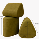 Ver imagem 5 de Kit 3 Puff Trevi Triangulo  Moderno Decorativo Para Sala Quarto Tecido Boucle
