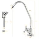 Ver imagem 2 de Torneira Filtro Bica Faucet 1/4 de Volta Inox - Ac030