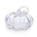 Ver imagem 1 de Escultura Decorativa Abobora Vidro Transparente 21cm