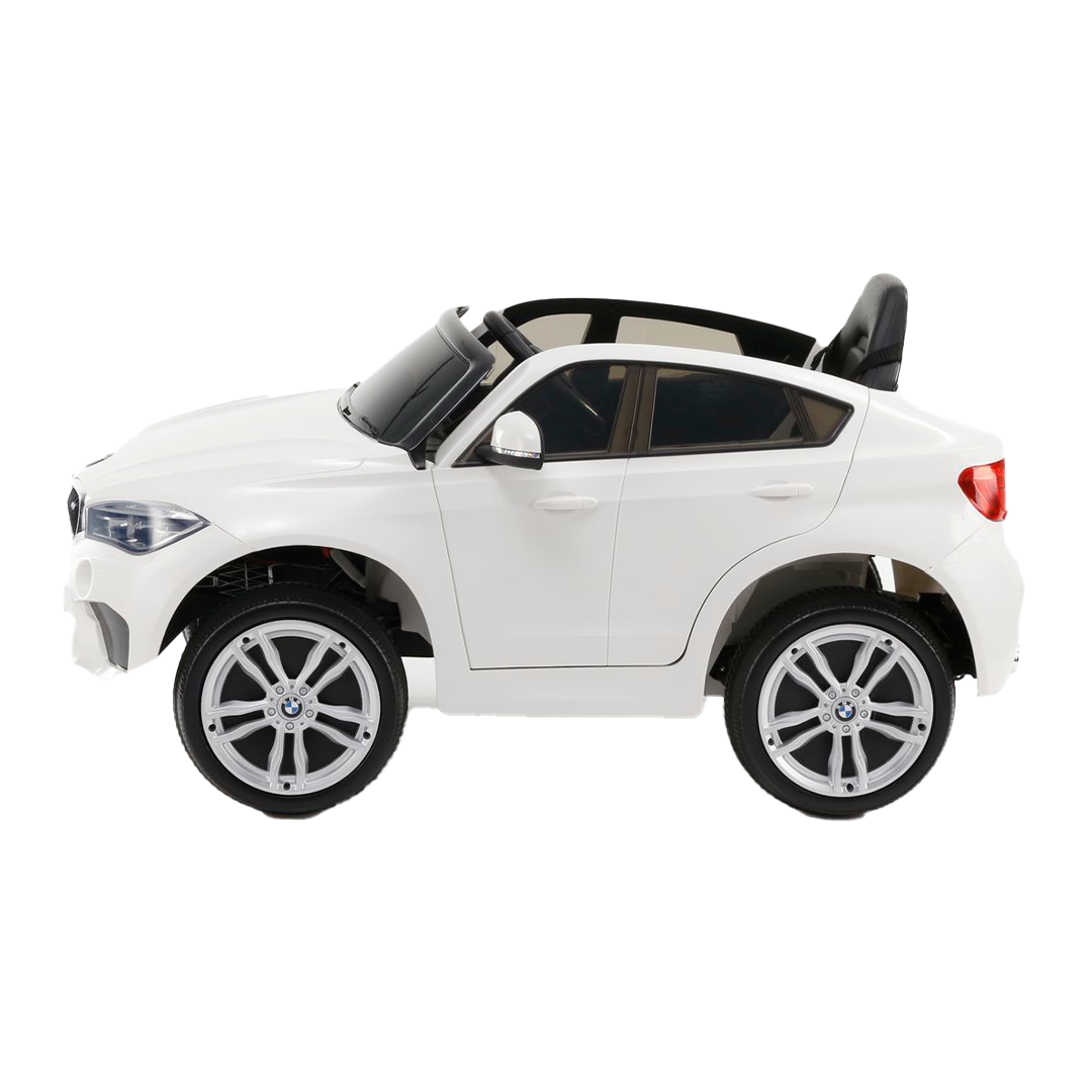 Mini BMW X6M Branco Carro Elétrico Infantil A Bateria Para Crianças Motorizado Menino Menina Bebê - 3