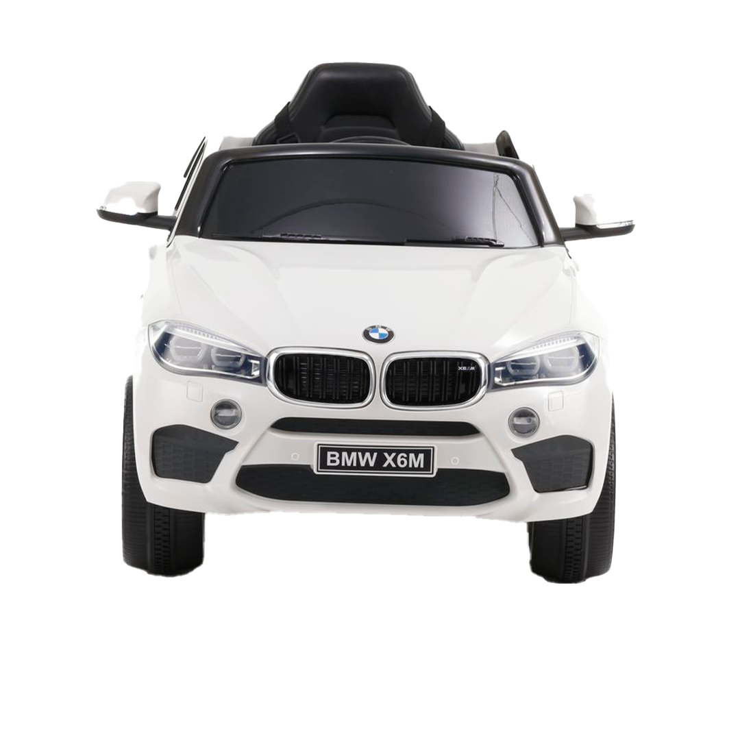 Mini BMW X6M Branco Carro Elétrico Infantil A Bateria Para Crianças Motorizado Menino Menina Bebê