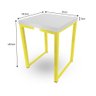 Banqueta Banco Nova York Industrial Cozinha Área Gourmet Balcão Amarelo - 6