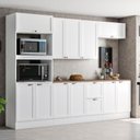Ver imagem 4 de Cozinha Completa Clássica Modulada 7 Peças 270cm Unna Poliman Móveis