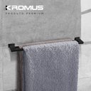 Ver imagem 4 de Toalheiro Duplo 70 cm Inox Preto Fosco - Kromus RT0310B