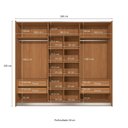 Ver imagem 3 de Guarda-roupa Casal 3 Portas de Correr e 4 Gavetas Elegance