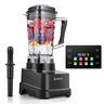 Amzchef Liquidificador Profissional 8-em-1 2000w com Painel Led, Preto - 1