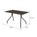 Ver imagem 4 de Mesa para Cozinha 1556 + Tampo Madeirado 136x80cm Freijo c/ Prata - Carraro