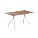 Ver imagem 1 de Mesa para Cozinha 1556 + Tampo Madeirado 136x80cm Freijo c/ Prata - Carraro