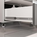 Ver imagem 3 de Conjunto Gabinete Banheiro Creta 60cm (gabinete+espelheira+cuba) Branco Cinza