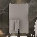 Ver imagem 4 de Conjunto Gabinete Banheiro Creta 60cm (gabinete+espelheira+cuba) Branco Cinza