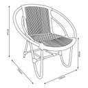 Ver imagem 3 de Kit 02 Cadeiras em Corda Náutica e Alumínio para Jardim e Varanda