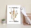 Ver imagem 1 de Quadro Decorativo Cozinha Melhores Memórias 45x34cm - com Vidro:madeira Preta