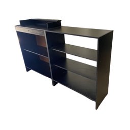 Balcão Caixa + Expositor Vidro 100% Mdf Lojas e Comércios Preto - Suprema Móveis - 2