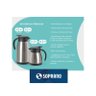 Bule Inox Elegance Garrafa Térmica para Chá Café Água 500ml Preto - 9