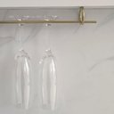 Ver imagem 2 de Kit 6 Organizadores Porta Taças 25cm Suportes para Pendurar Taças Dourado