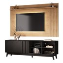Ver imagem 1 de Conjunto Rack Preto Touch e Painel Parede Cedro Ventura Carraro