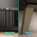 Ver imagem 7 de Conjunto Rack Preto Touch e Painel Parede Cedro Ventura Carraro