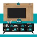 Ver imagem 5 de Conjunto Rack Preto Touch e Painel Parede Cedro Ventura Carraro