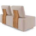 Ver mais imagens de Sofá 6 Lugares para Sala de Estar Living Modular Adah M03 Veludo Bege - Lyam Decor