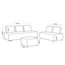 Ver imagem 6 de Sofá 6 Lugares para Sala de Estar Living Modular Adah M03 Veludo Bege - Lyam Decor