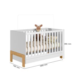 Berço Mini Cama Fantasia Branco/acetinado - Montanaris Decor - 3