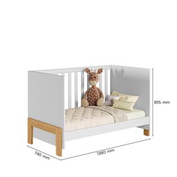 Berço Mini Cama Fantasia Branco/acetinado - Montanaris Decor - 4