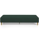 Ver imagem 3 de Puff Decorativo Sala de Estar Bali W01 Pés Palito 210x60cm Suede Verde Musgo - Lyam Decor