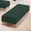 Ver imagem 2 de Puff Decorativo Sala de Estar Bali W01 Pés Palito 210x60cm Suede Verde Musgo - Lyam Decor